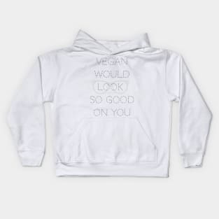 Vegan looks good Kids Hoodie